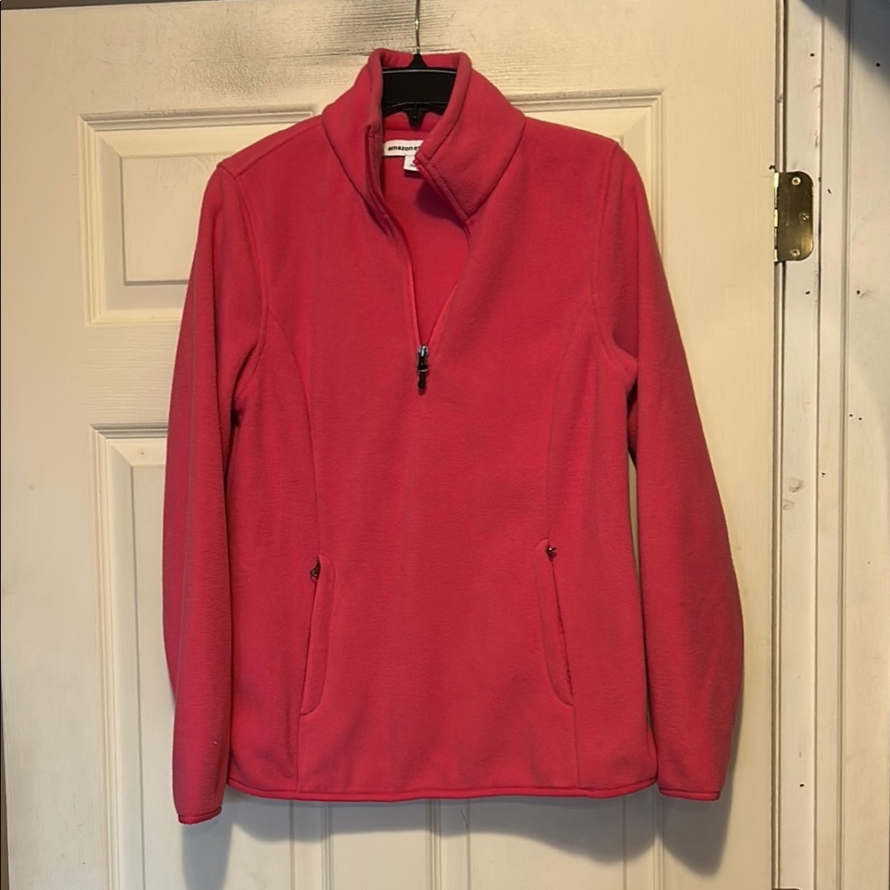 Amazon Essentials Pink Fleece Pullover Size Medium